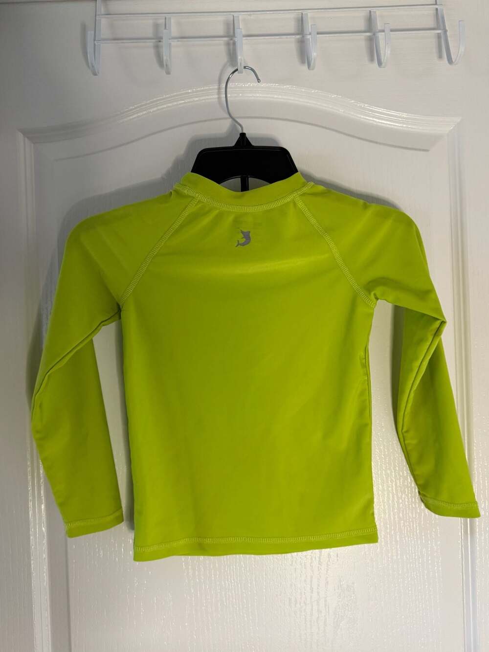 Reel Legends Kids Long Sleeve Neon Yellow Rash Guard Swim Shirt Size S (6/7)